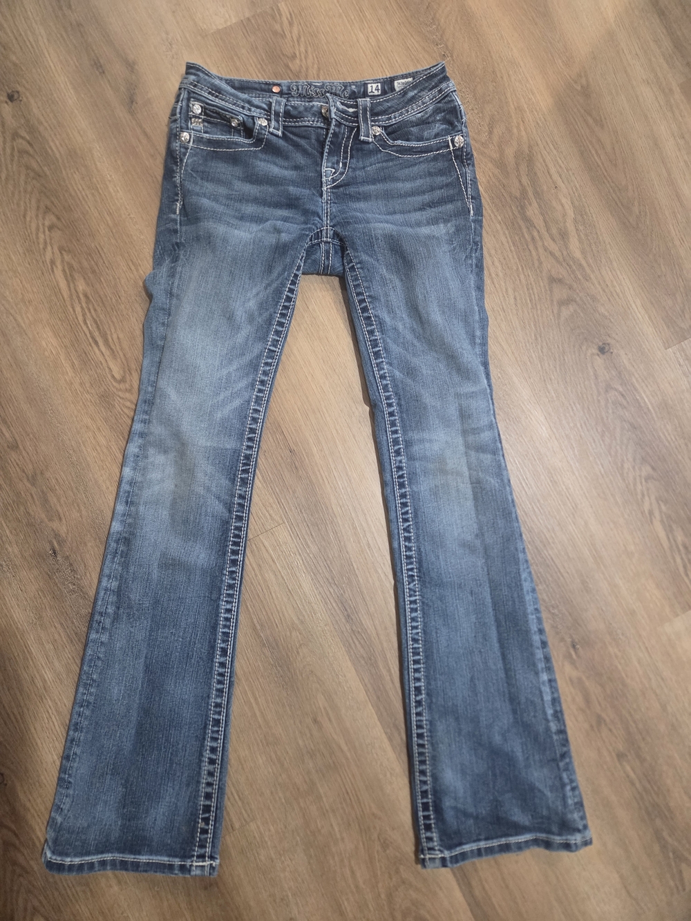Miss Me Blue Bootcut Kids Jeans